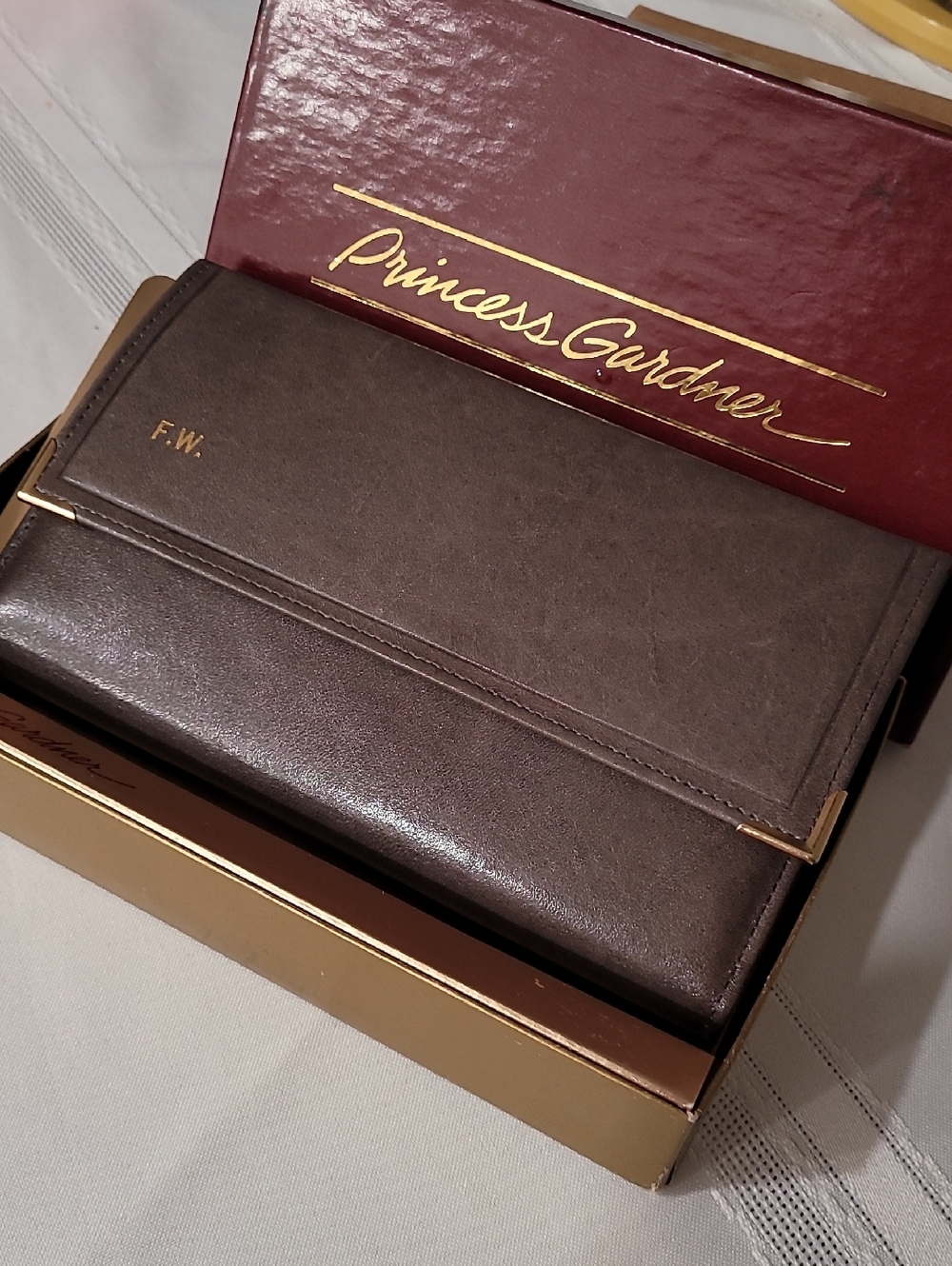 Vintage Wallet Princess Gardner Leather NIB